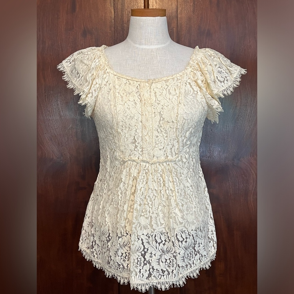 BCBG Maxazria lace top